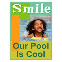 Smiles Cool Pool Sign