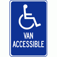 Handicap Van Accessible Sign