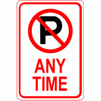 No Parking Universal Symbol Sign
