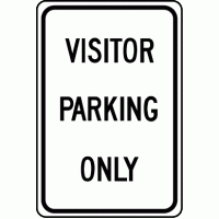 Visitor Parking Only Sign