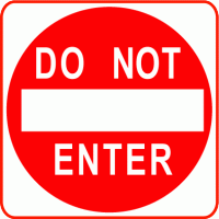 Do Not Enter Sign