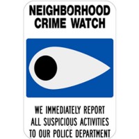 Crime Watch Sign